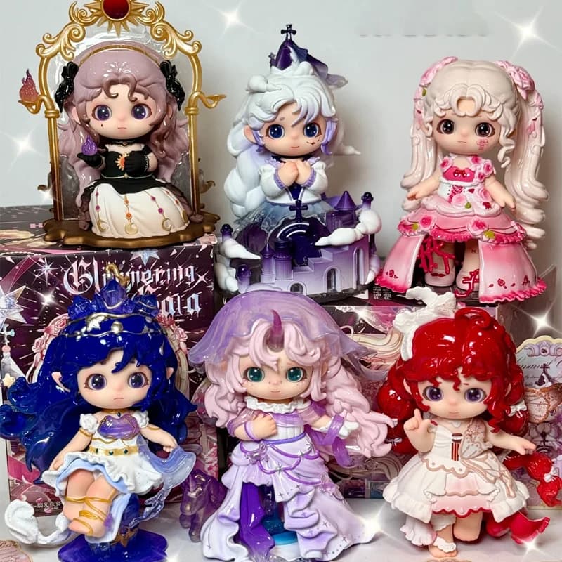 Joy Glimmering Gala Series Blind Box Joy Princess Blind Doll Anime Action Figure Mystery Box Ornamento da Scrivania Decorazione Regali a Sorpresa