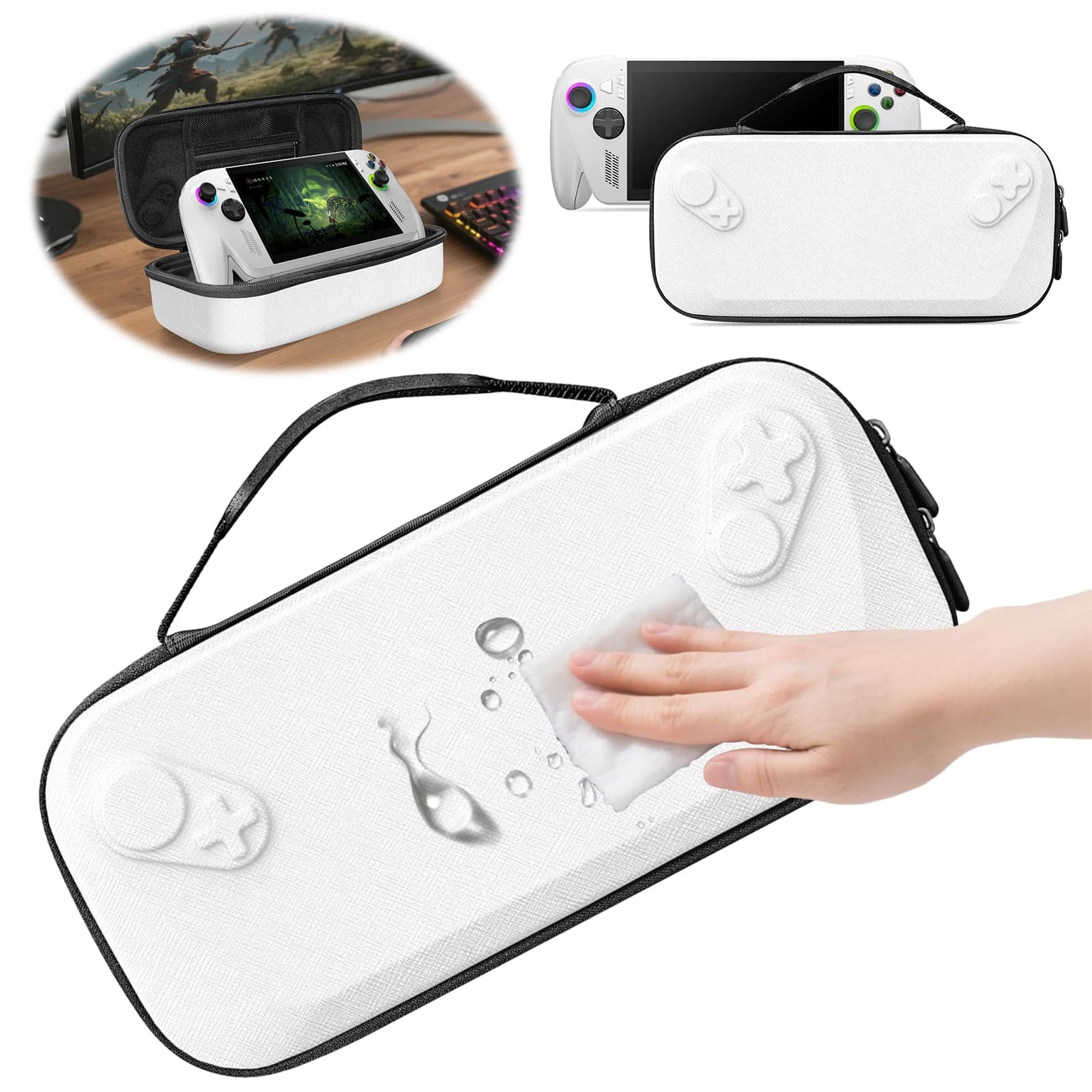 Custodia da trasporto rigida Custodia protettiva portatile Custodia protettiva antiurto per accessori ROG XBOX Ally/ROG XBOX Ally X