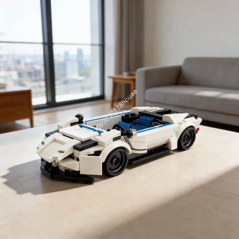 221 Pezzi MOC City Champions LongtailSpeedster, Blocchi da Costruzione, Gioco Creativo Fai-da-Te, Regalo di Natale Educativo