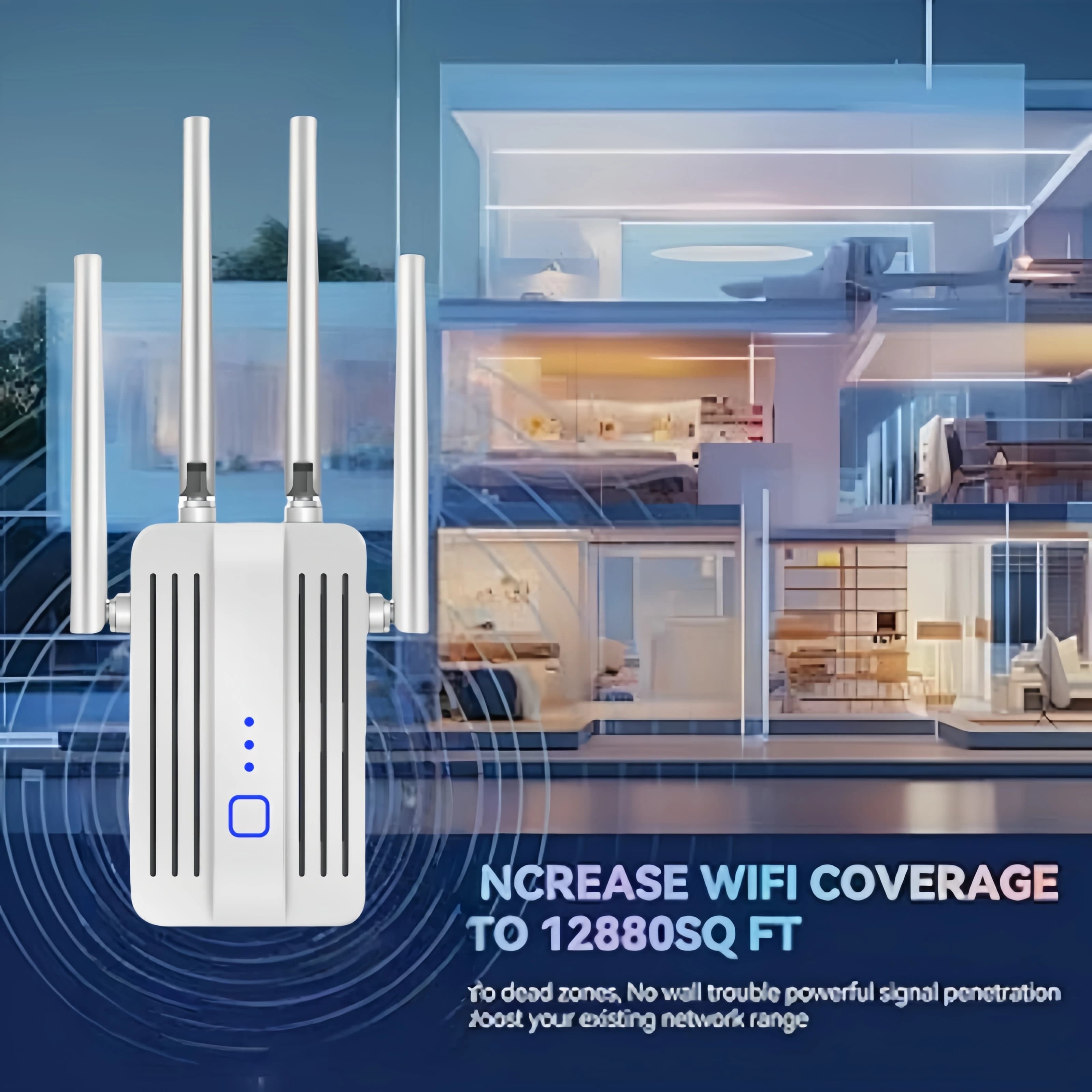 300Mbps 2.4G Ripetitore WiFi Estensore di Segnale Router 802.11.ac Internet A Lungo Raggio Wireless Wi-Fi Extender Amplificatore WIFI Booster