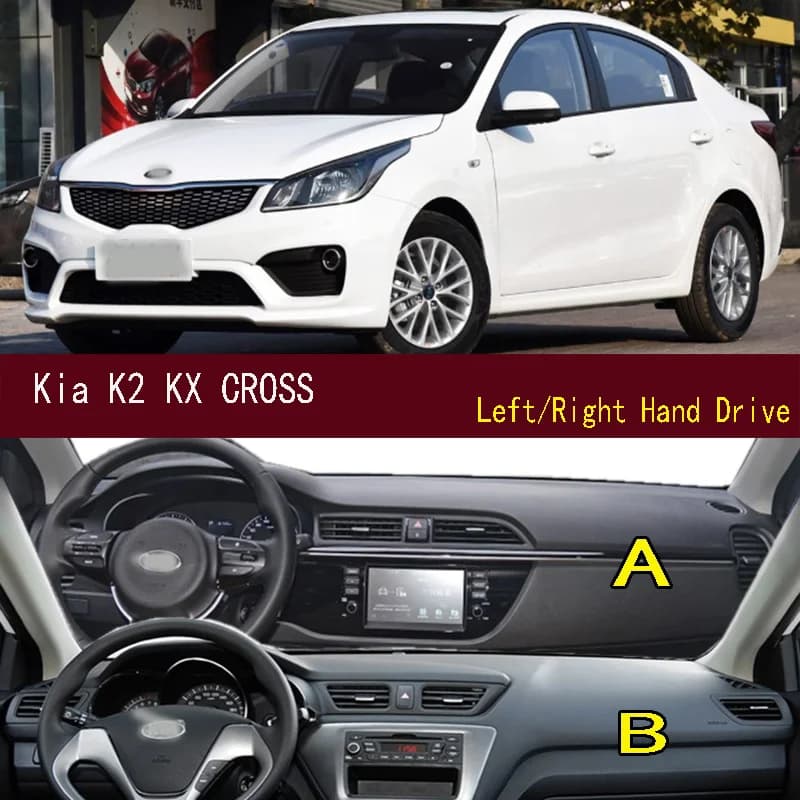 Per Kia K2 KX CROSS Rio X-Line Dash Zerbino Cruscotto Copertura Cruscotto Pannello strumenti Protezione solare Pad Ornamenti