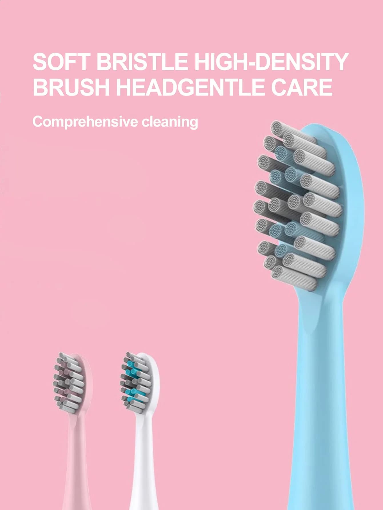 Electric Brush for Adults 2026, for Home Use or Travel The colors of brush heads are casual. Model with battery (battery not included)