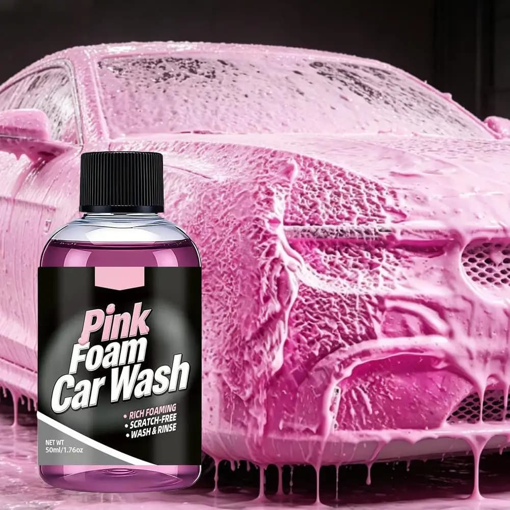 Pink Foaming Extreme Bodywash & Wax Foaming Car Wash Soap, (Works with Foam Cannons/Guns or Bucket Washes) For Cars, Trucks