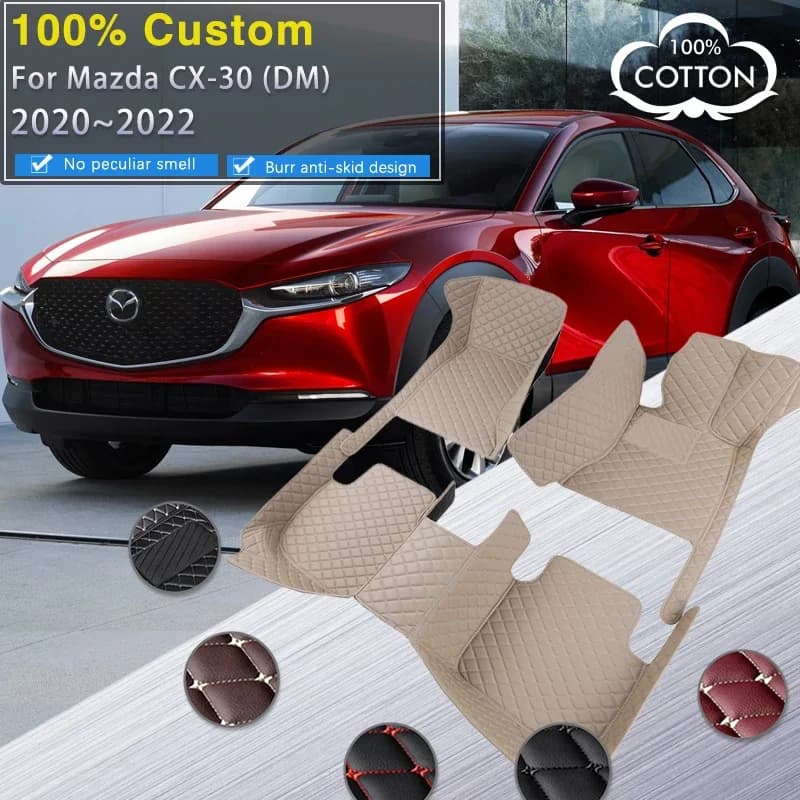 Tappetini per auto RHD completi per Mazda CX-30 DM 2020 2021 2022 CX30 CX 30 Tappeto impermeabile Tappeto durevole Tappetino in pelle Set completo per auto