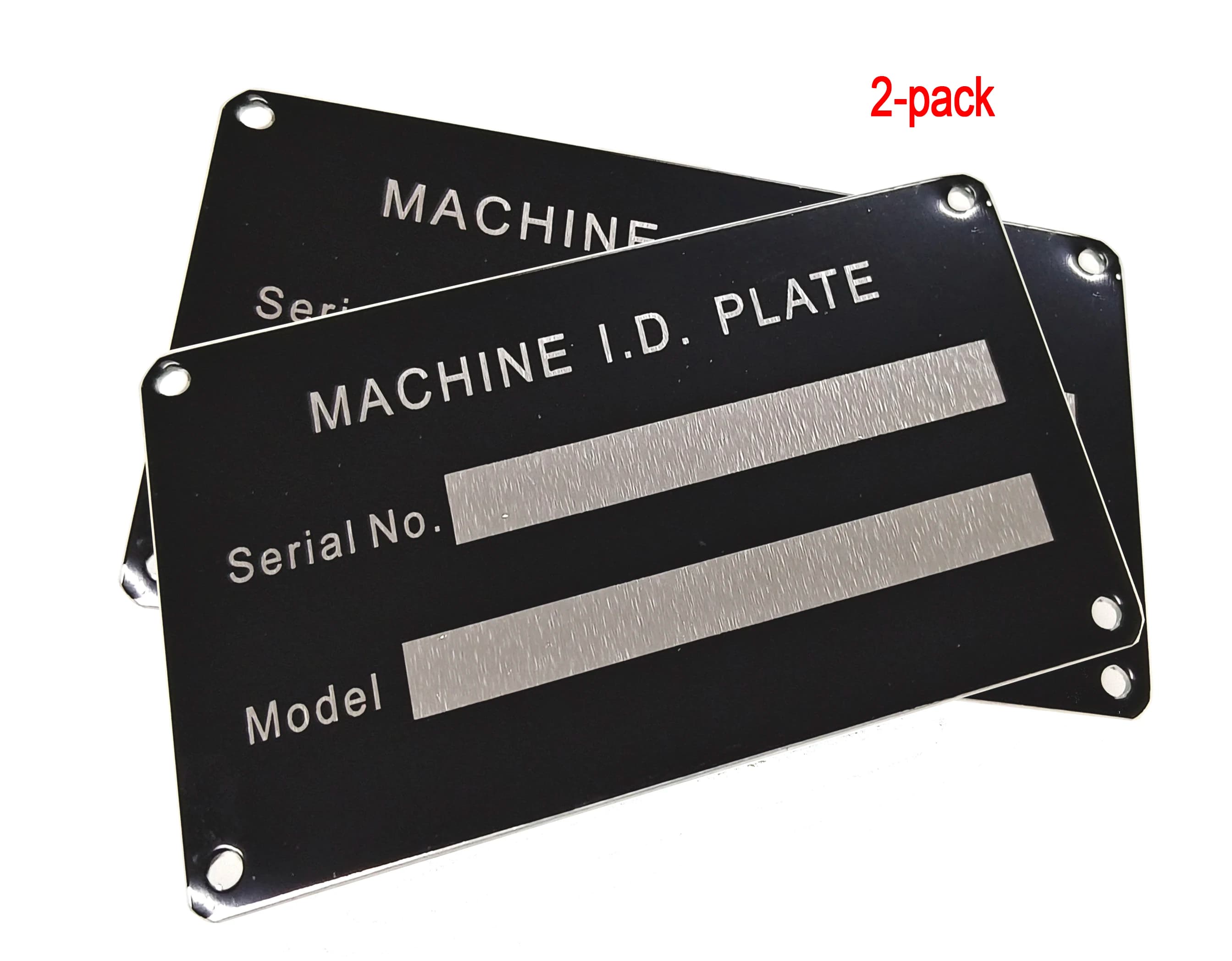 VIN Identification Plate and Vehicles, Trucks, Boats, Trailers, 95mm x 54mm, Pack of 2