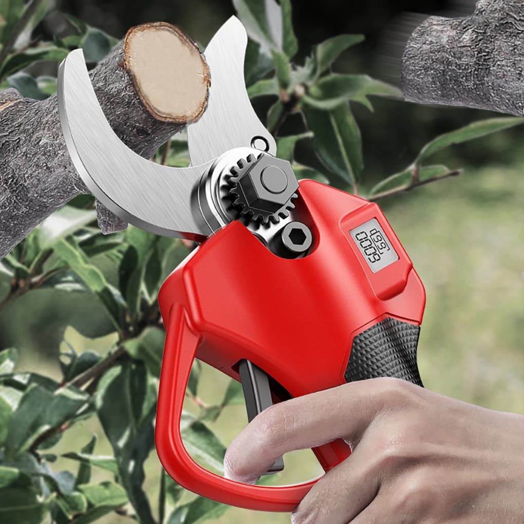 ABS fruit trees pruning shears with intelligent electric shears for pruning with LCD display