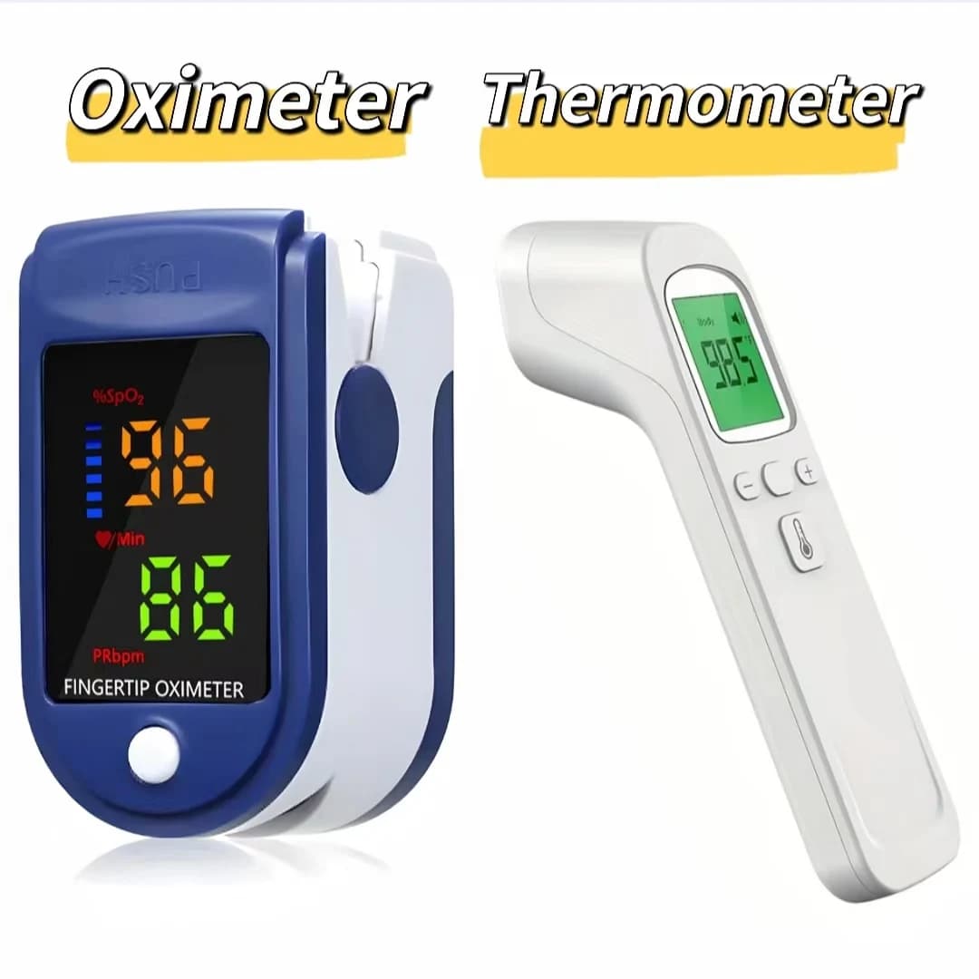 New Infrared Front Temperature Gun For Home Use Electronic Thermometer Clip Type For Accurate finger Pulsossimeter For Home