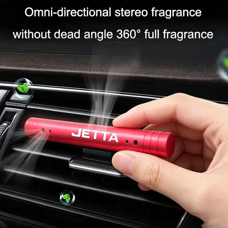 1 Pezzo per Volkswagen VW Jetta Logo 2019 2021, Deodorante per Auto da Inserire nella Presa d'Aria, Clip per Bocchetta di Ventilazione, Profumatore Speciale per Auto