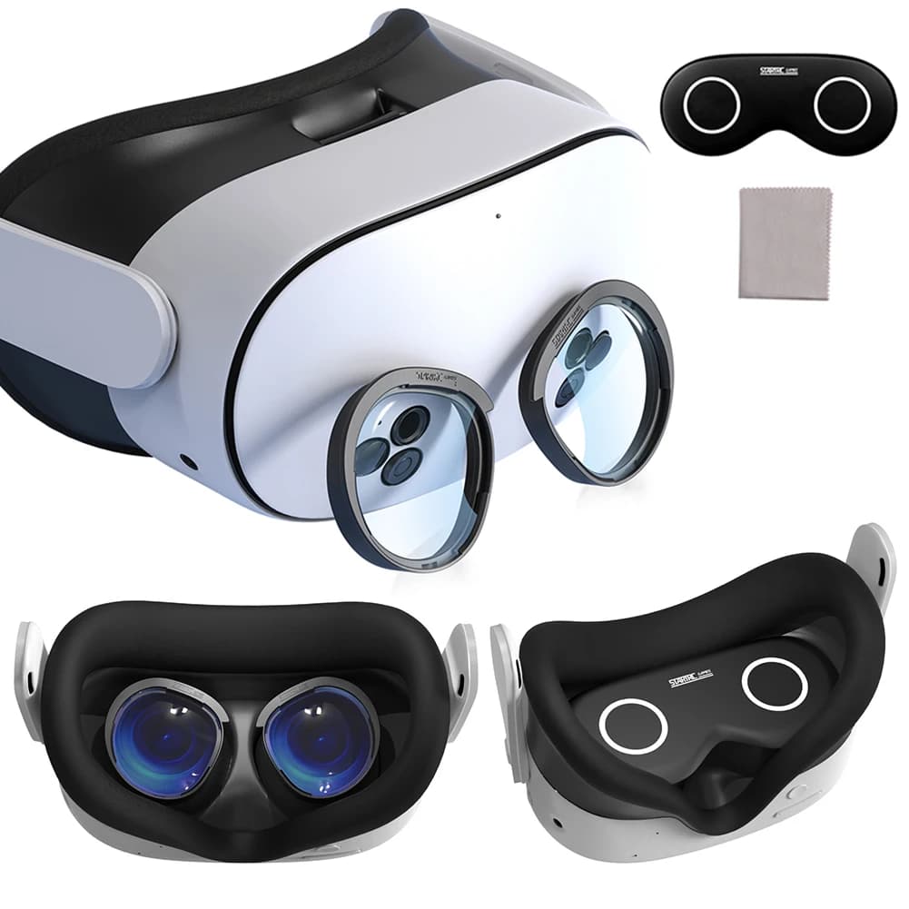 Set di protezioni per lenti per Meta Quest 3S, lenti anti luce blu, anello antigraffio, lenti di ricambio VR per Meta Quest 3S