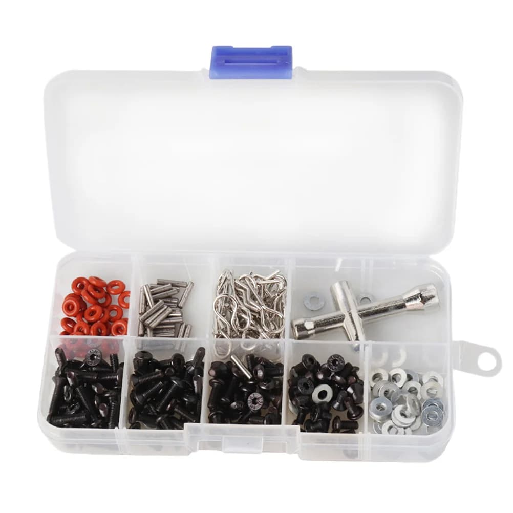 Kit di viti in acciaio inossidabile da 270 pezzi, robuste, stabili, antiruggine, D3 D4, accessori per auto RC, organizer per viti