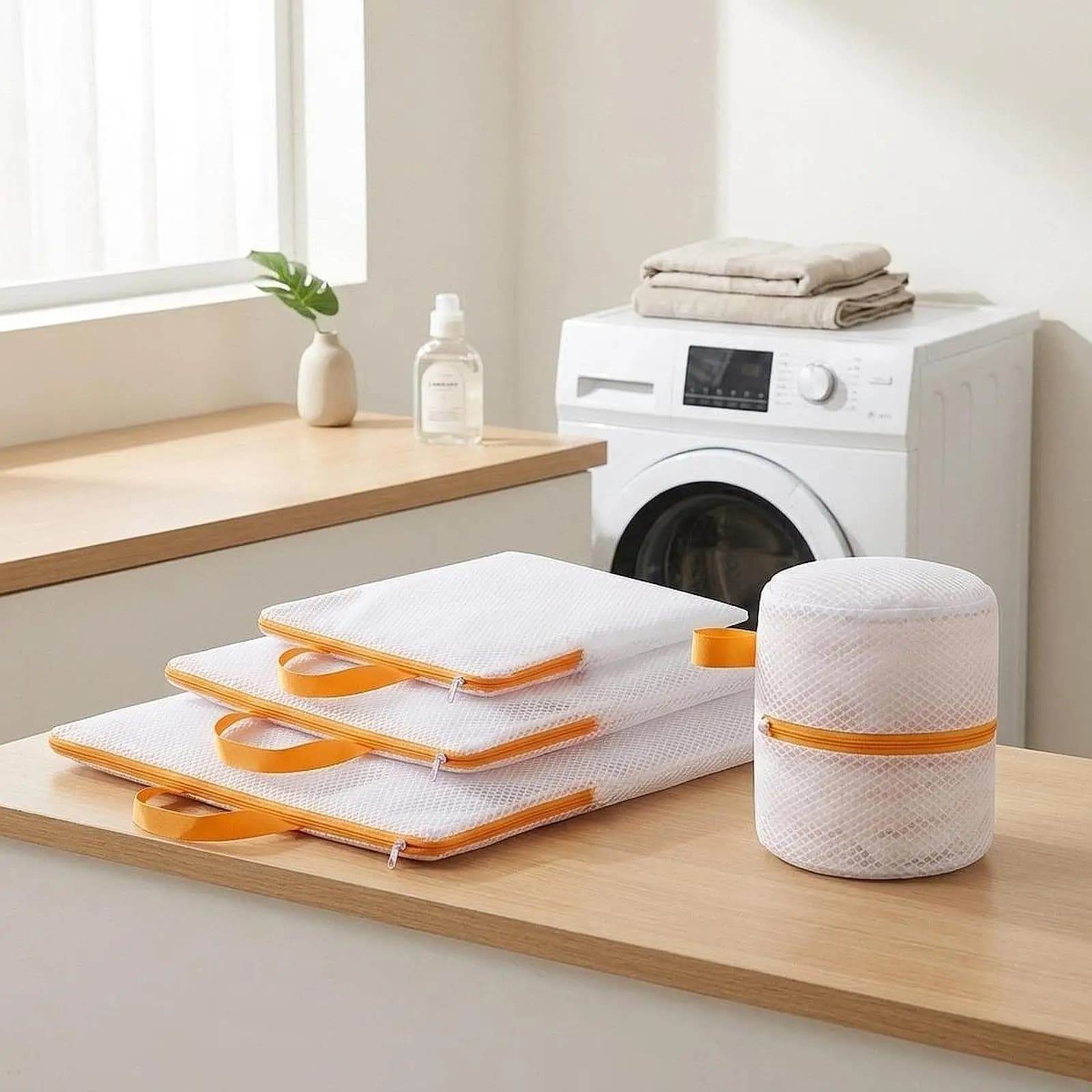 Wash Bag Breathable Mesh Laundry Bag for Hosiery Socks Home Washing Machines