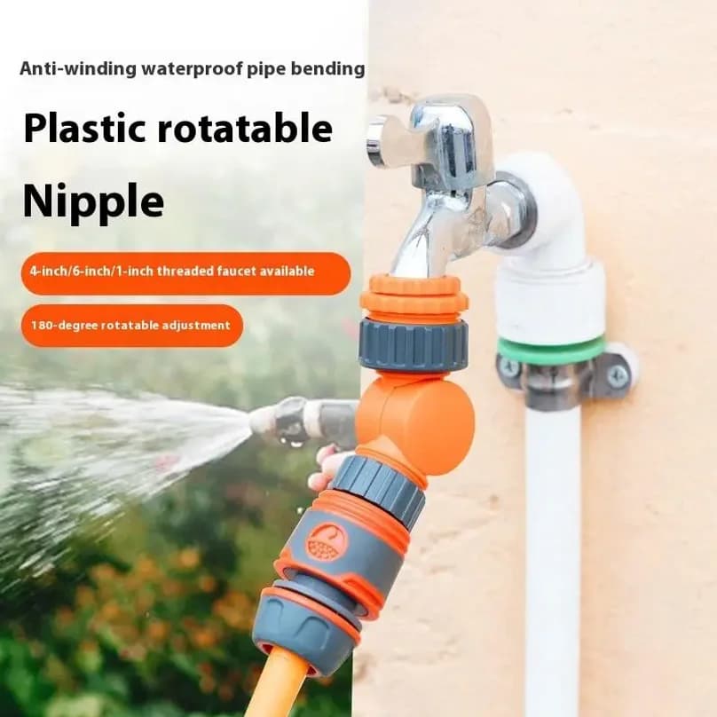 Connettore per tubo da giardino, adattatore per rubinetto da 1/2 pollice, connettore rapido in plastica con blocco a scatto per irrigazione e annaffiatura