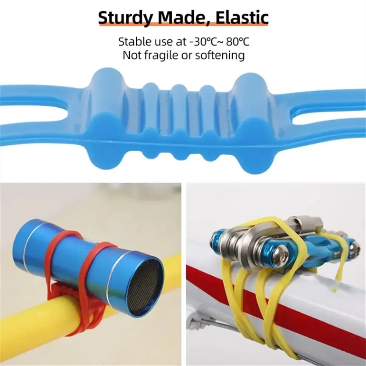 Fasce in Silicone per Biciclette Sportive, Fascette per Cavi per Mountain Bike, Accessori per Biciclette, Parti di Attrezzatura Ciclistica