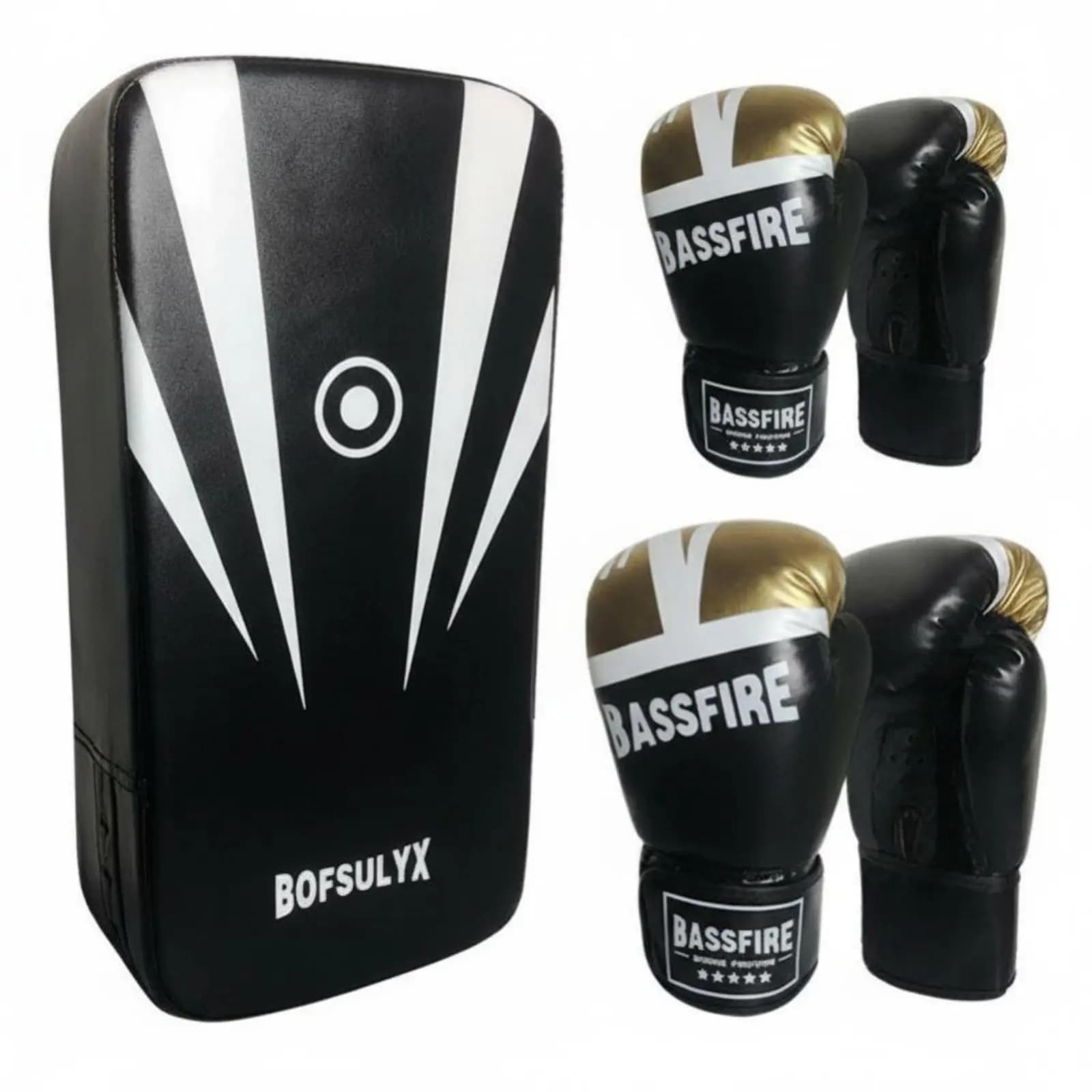 2 Pezzi Guanti da Boxe Imbottiti con Assorbimento Energetico, Protezione e Stabilizzazione del Polso
