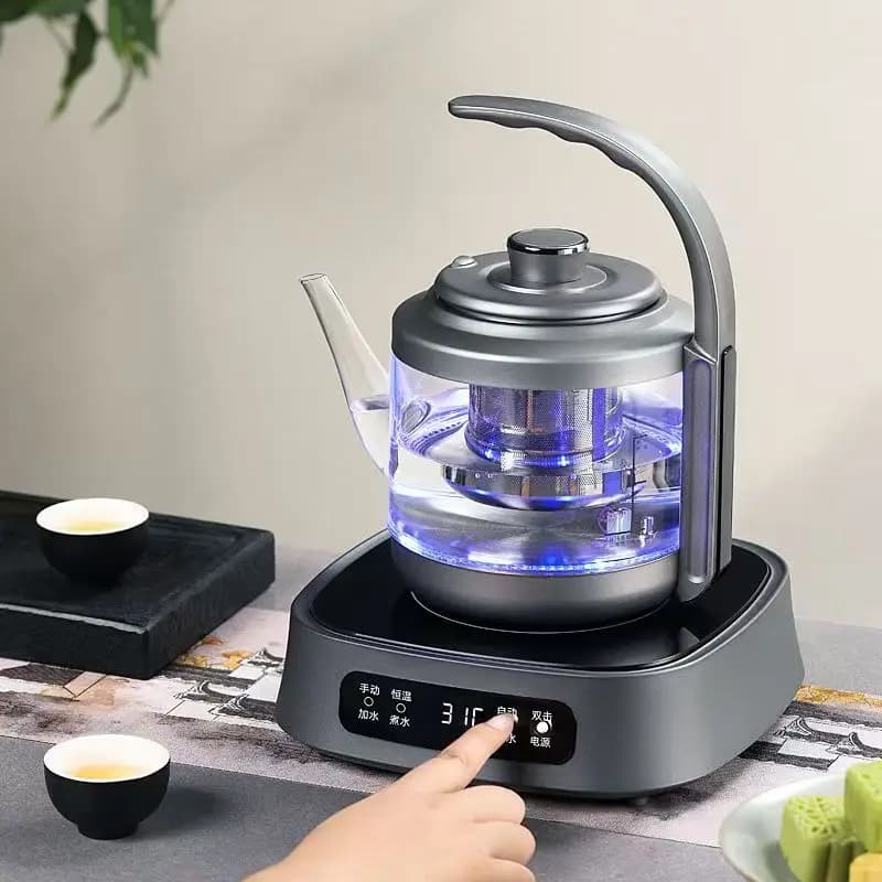 1350W high-power fully automatic water supply electric kettle for tea steaming electric tea stove blue light kettle for teapot