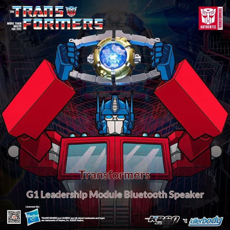 New Killerbody Transformers G1 Matrix Of Leadership Bluetooth Speaker 1:1 Optimus Prime Helmet Glowing Anime Figure Collectible