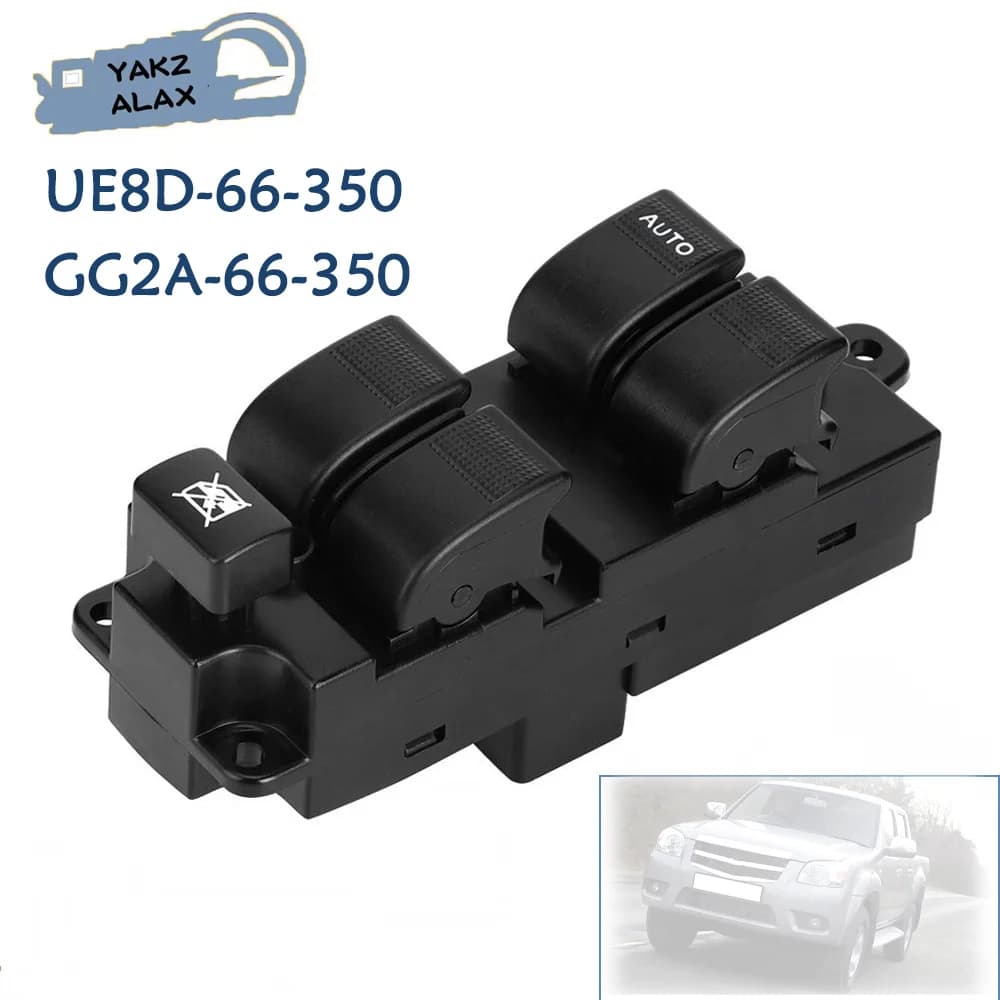 Per Ford Ranger Mazda BT-50 2006 2007 2008-2012 Interruttore di comando alzacristallo elettrico UE8D-66-350 GG2A-66-350 Accessori auto