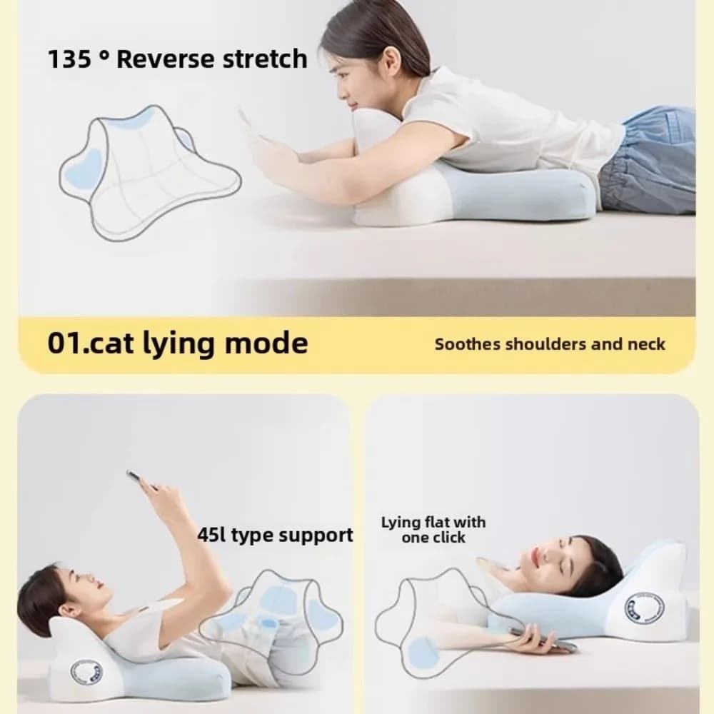 Cuscino rilassante in memory foam per il collo posteriore, protettivo, morbido cuscino per dormire, cuscino per il collo, supporto per la forma ergonomica