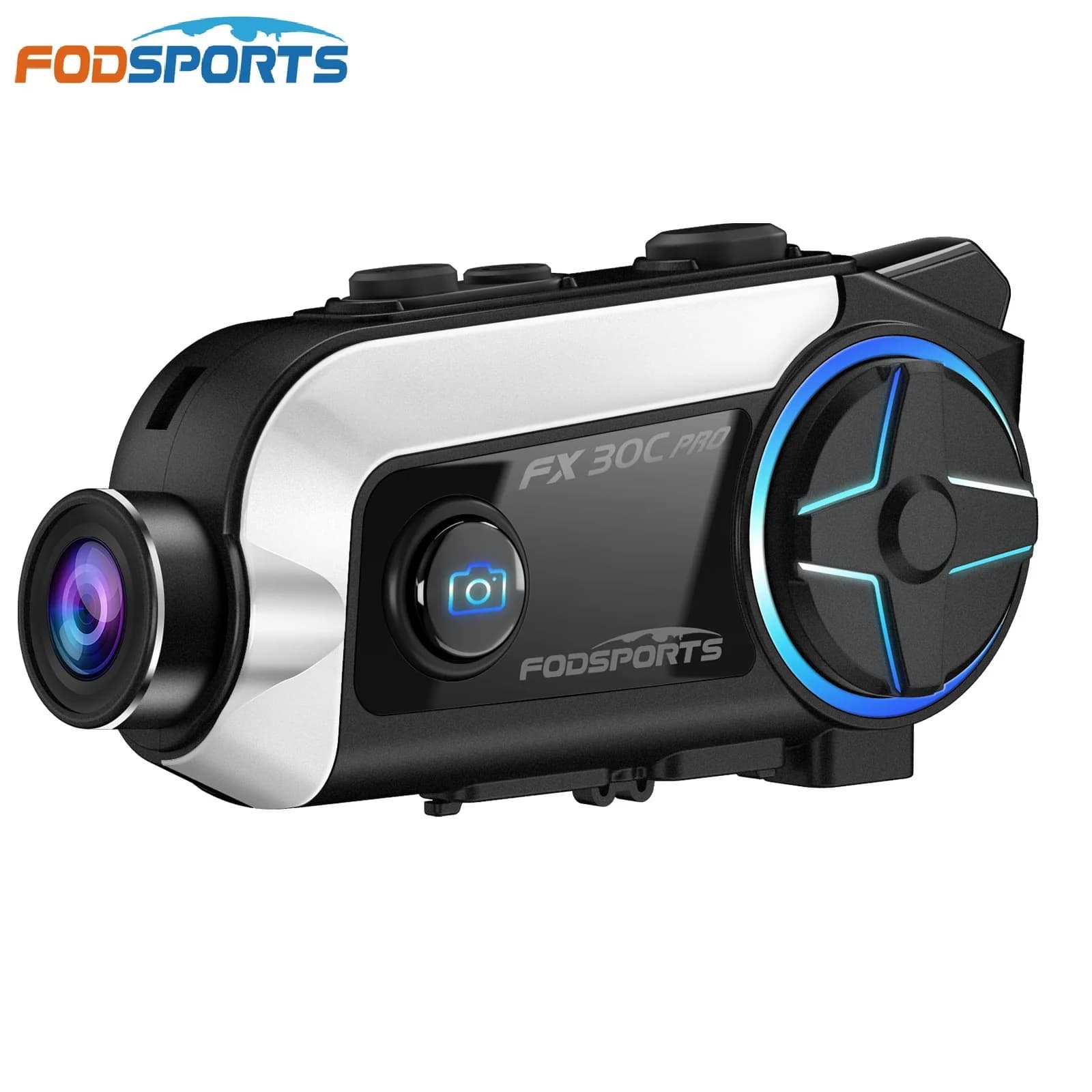 Fodsports FX30C PRO Auricolare per moto Interfono per casco Bluetooth