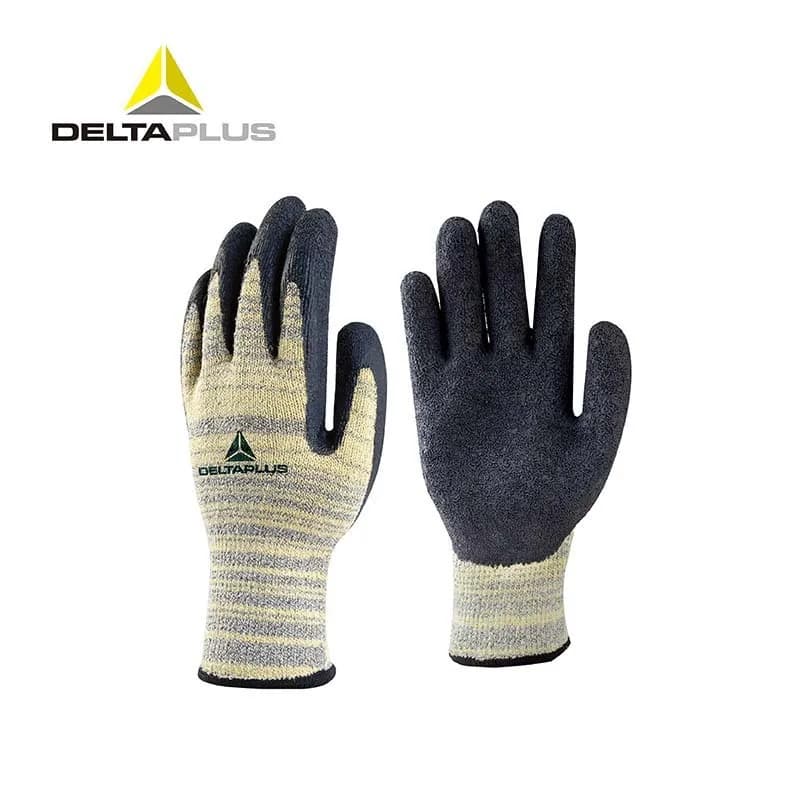 Deltaplus 202015 Guanti antitaglio con rivestimento in lattice Guanti resistenti al calore impermeabili resistenti all'usura e alla puntura