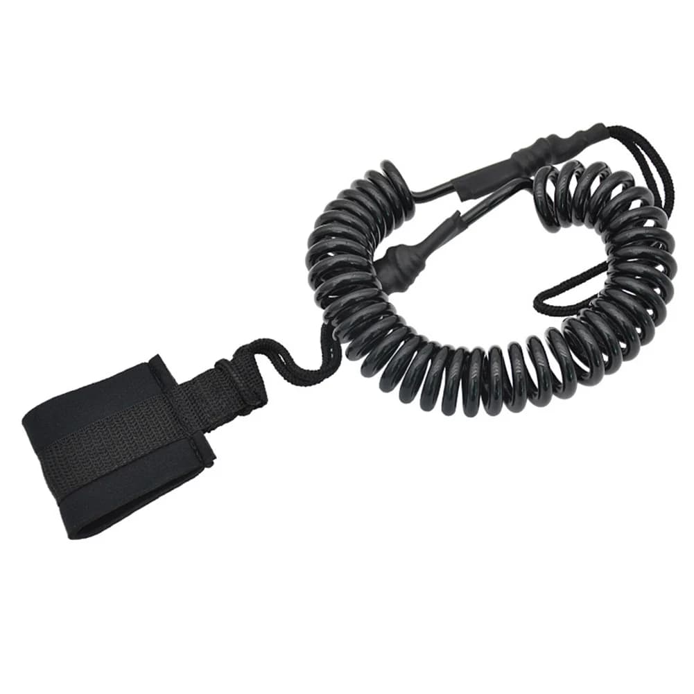 Cinghia da petto per surf da 6 mm in TPU, corda a molla, leash da polso per surf, corda da vita di ricambio per surf/SUP/Kayak