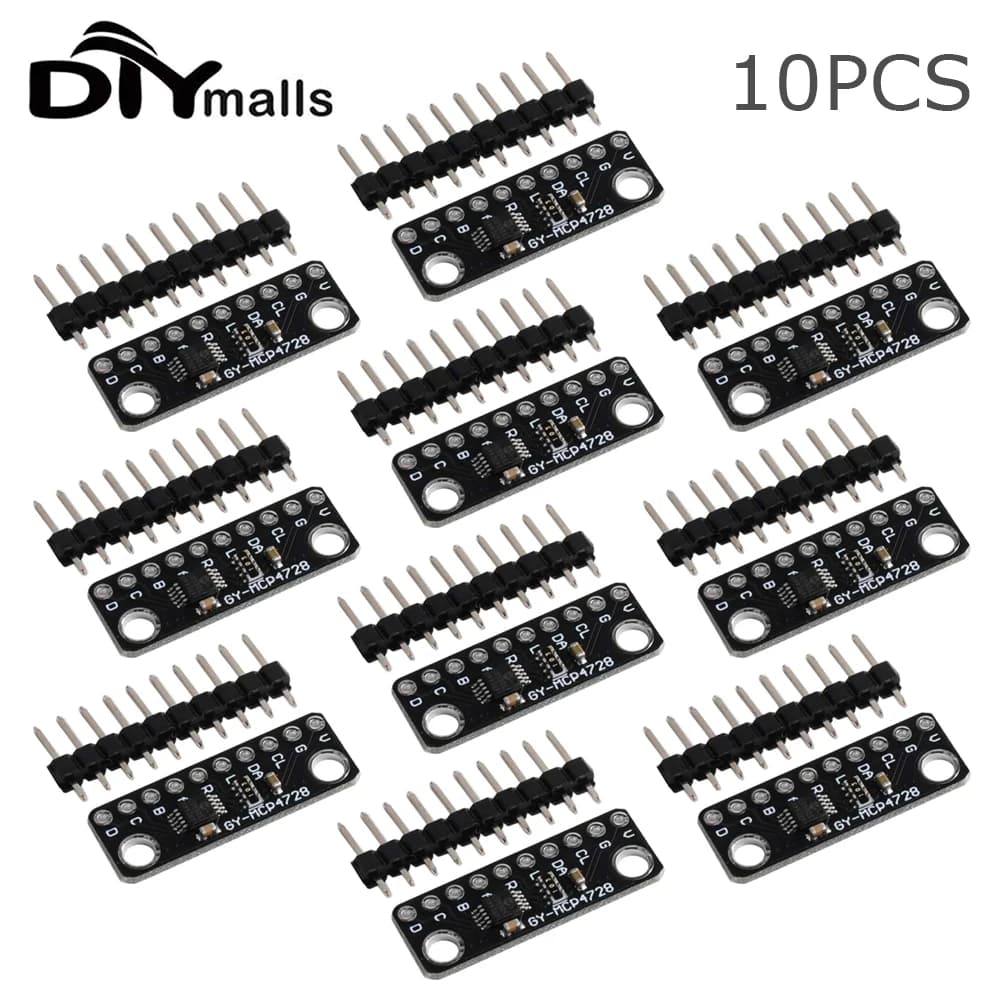 5/10PCS MCP4728 12 Bit 12bit I2C Digital-analog Converter DAC breakout sensor module for Arduino