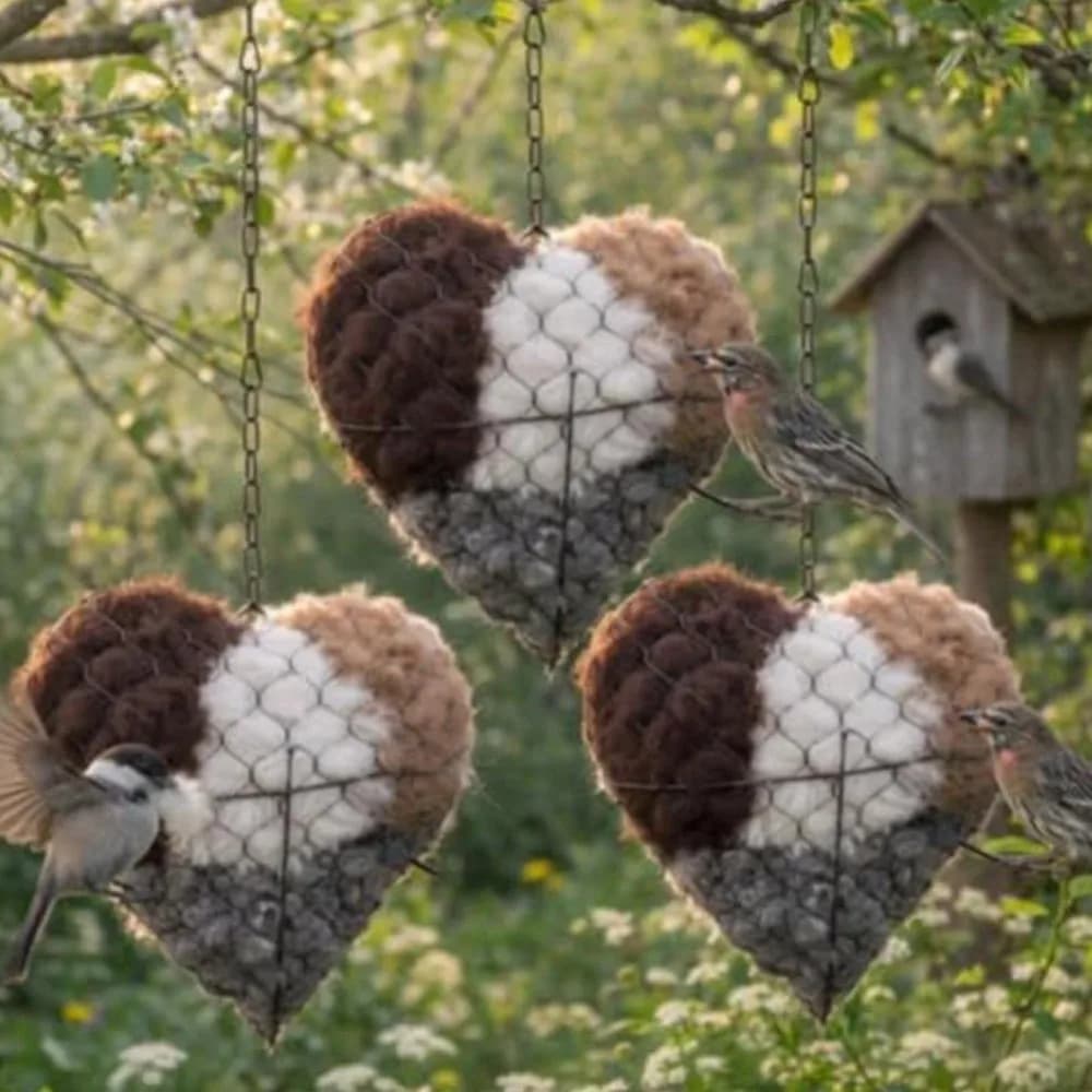 Heart Shape Heart Hanging Planter Metal Construction With Hook Plant Flower Pots Hanging Wall Plants Holder