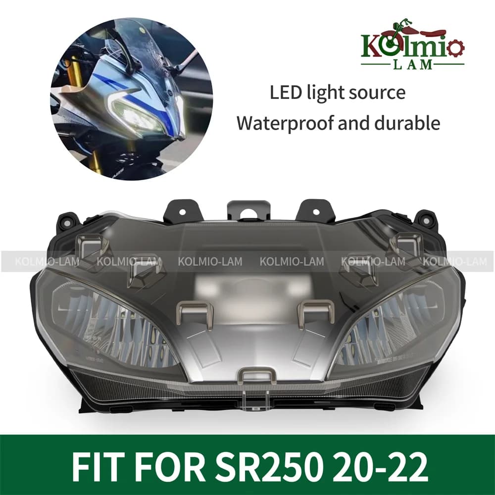 Faro del motociclo 2020 - 2022 CFMOTO 250SR SR250 adatto per il gruppo faro a LED SR 250 SR 2021 faro anteriore