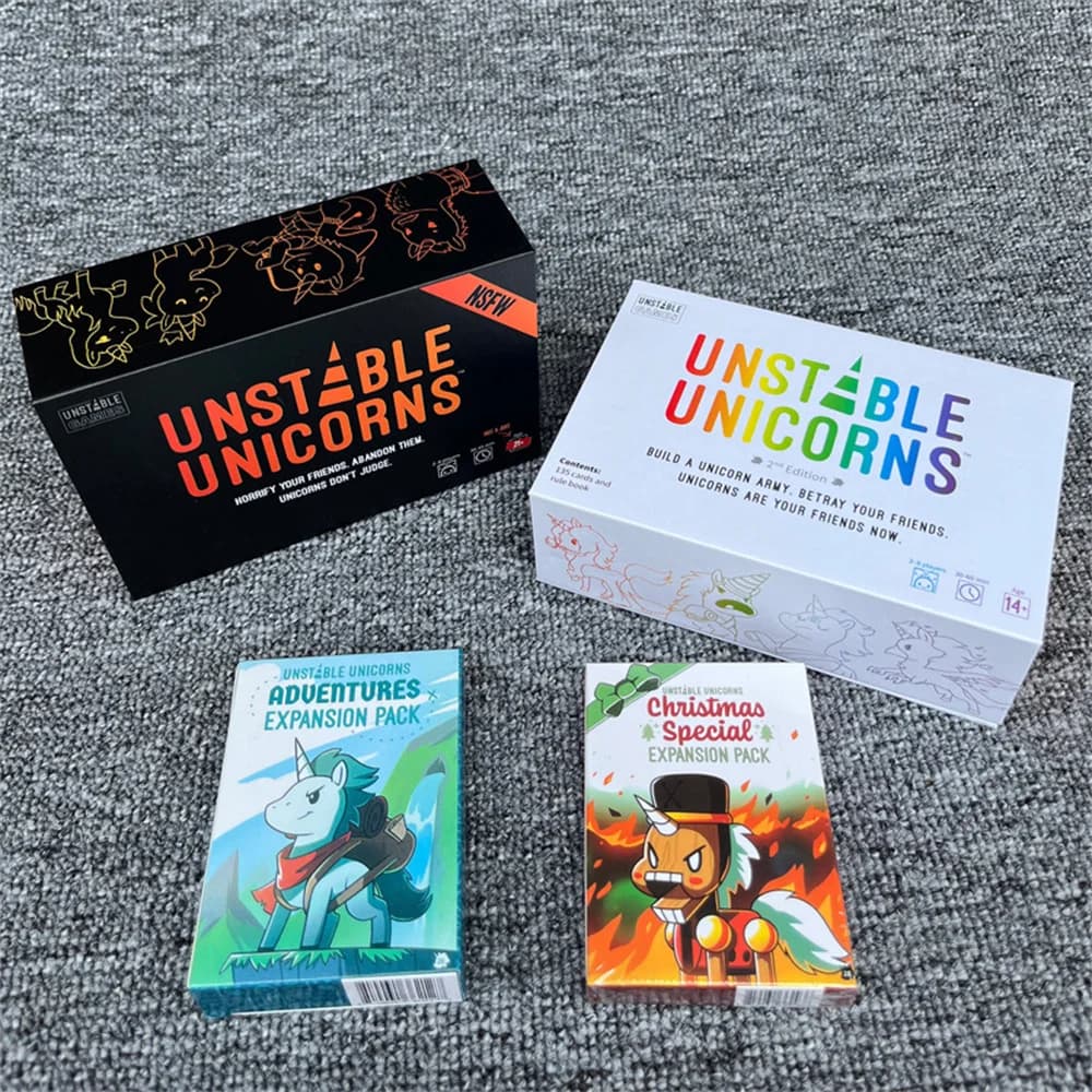 Nuova seconda edizione unicorni Core Board Game Card And Dragons NSFW Rainbow Uncut Legend Expansion Pack