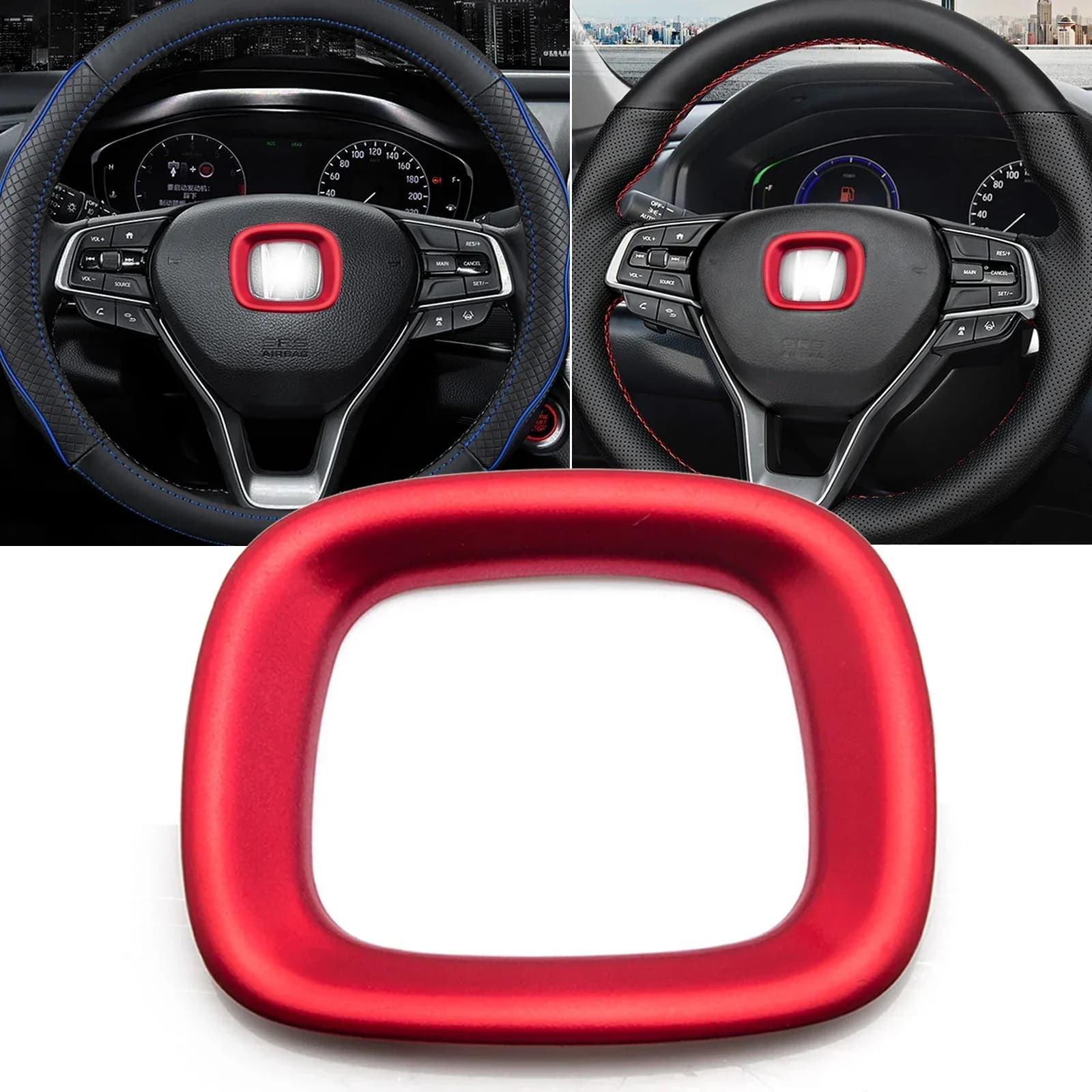 Red Sports Decorative Frame for Flyer, Interior Design for Honda Accord 10th Generation 2018 2019 2020 2021