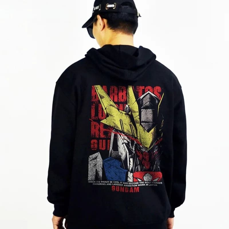 Anime giapponesi GUNDAM Mobile Suit Gundam Babatos Co Felpa con cappuccio di marca Felpa con cappuccio a maniche lunghe Autunno/Inverno