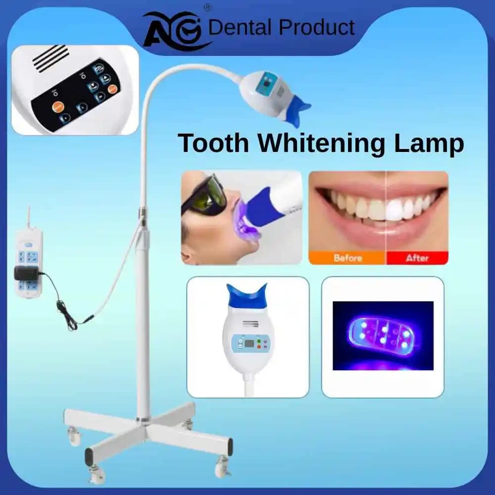 Lampada Sbiancante per Denti AG 40W con 8 LED, Luce Monocolore/Tricolore, Attrezzatura per Laboratorio Dentistico, Acceleratore per Sbiancamento Dentale