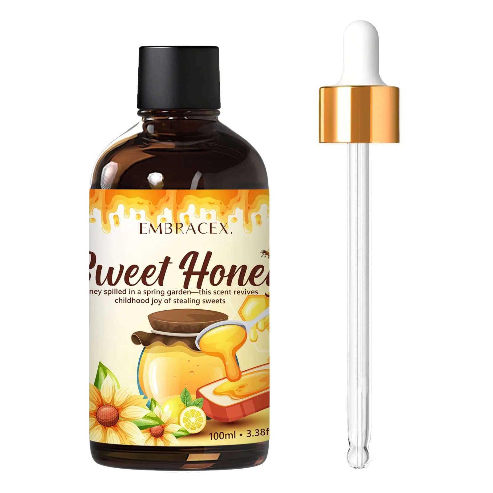 Olio essenziale al miele da 100 ml, olio profumato per auto, per diffusori, progetti fai da te, produzione di candele, regalo per amici, fragranza calda