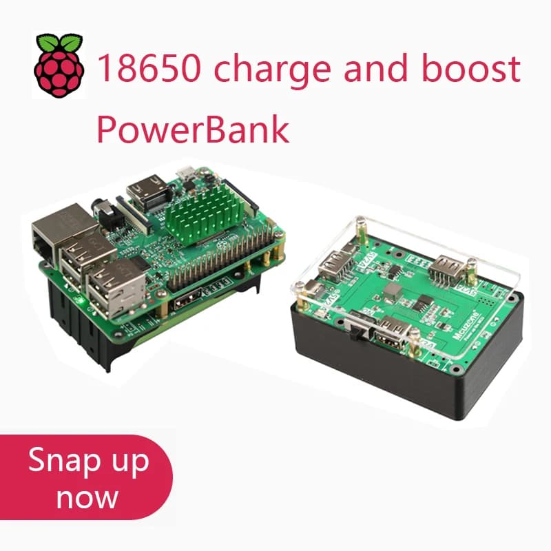 18650 carica e potenziamento PowerBank per Raspberry Pi Doppia uscita fino a 5V3A WS2812 Radar 4G LTE motore sterzo UPS
