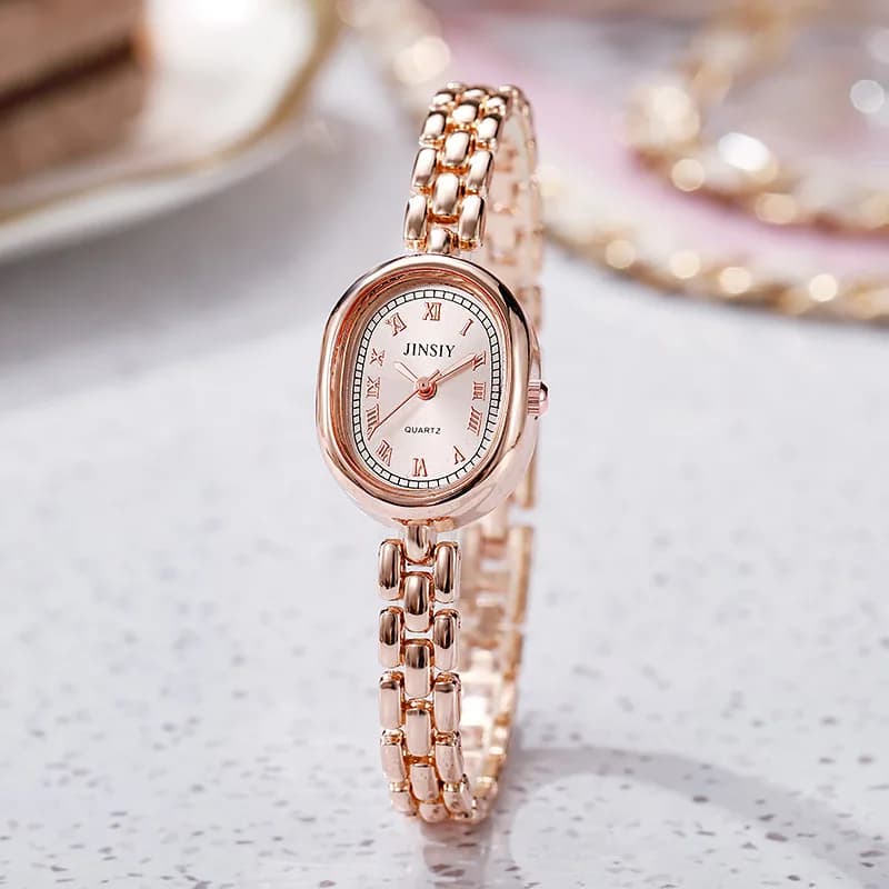 Orologio da Donna, Elegante Orologio al Quarzo Ovale dal Design Raffinato e alla Moda