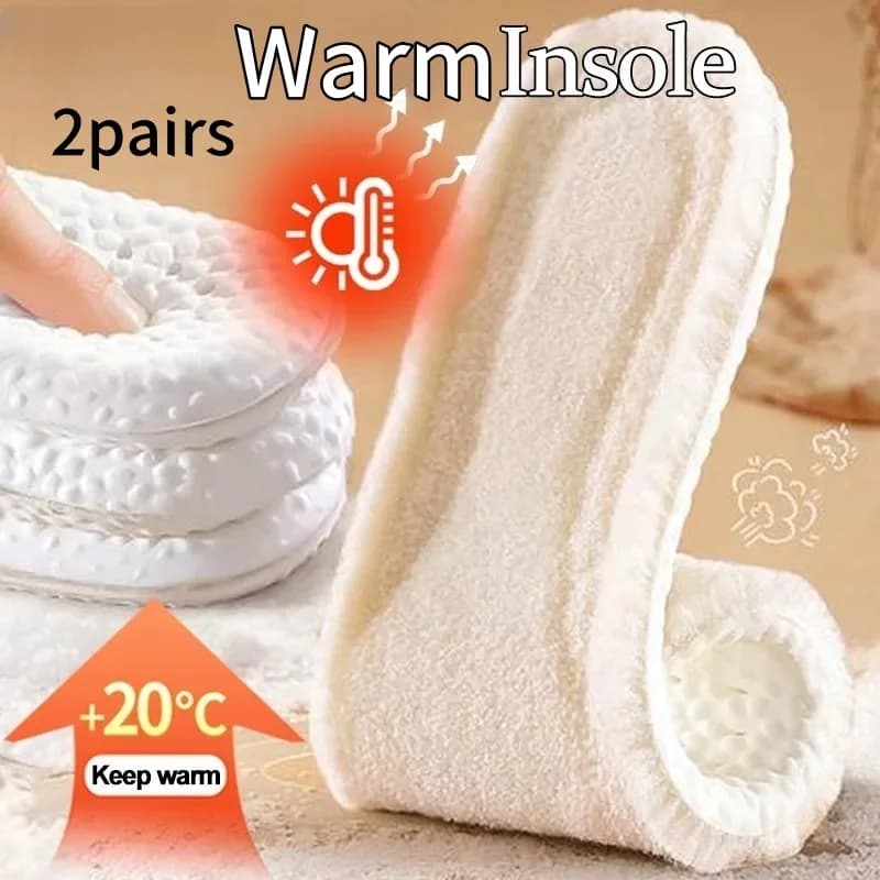 2 paia di solette termiche autoriscaldanti in lanugine corte per i piedi inverno addensare cuscinetti per scarpe EVA uomo donna per stivali da neve scarpe sportive