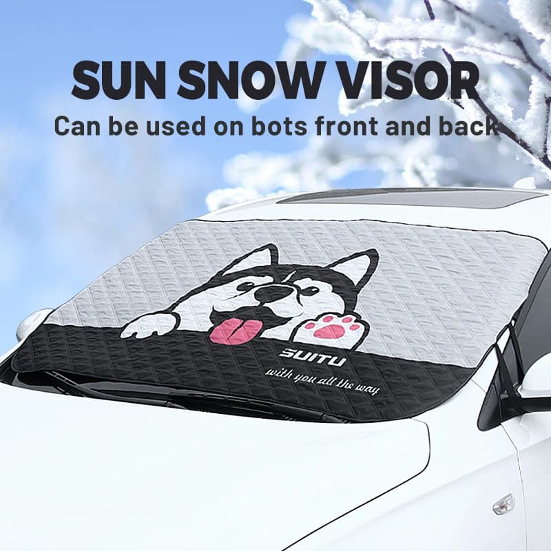 TOPC parabrezza parasole auto visiera parasole Design di sicurezza termolitico parasole per auto carino per protezione parabrezza invernale