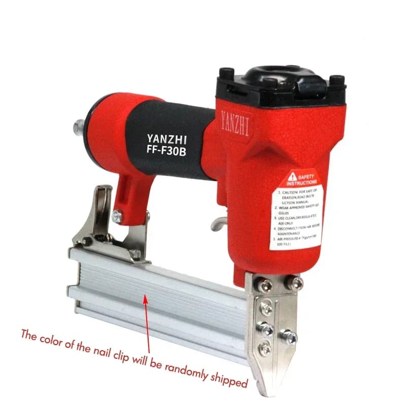 Chiodatrice e cucitrice con finitura pneumatica Pistola per punti metallici ergonomica e leggera 1,05 x 1,25 mm per legno, tappezzeria