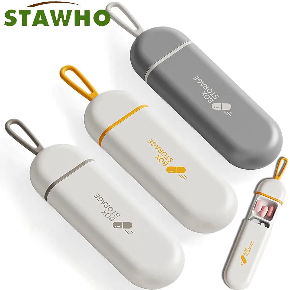 Organizzatore di pillole da viaggio, contenitore per pillole portatile mini quotidiano, piccolo portapillole da viaggio per medicinali, vitamina tascabile