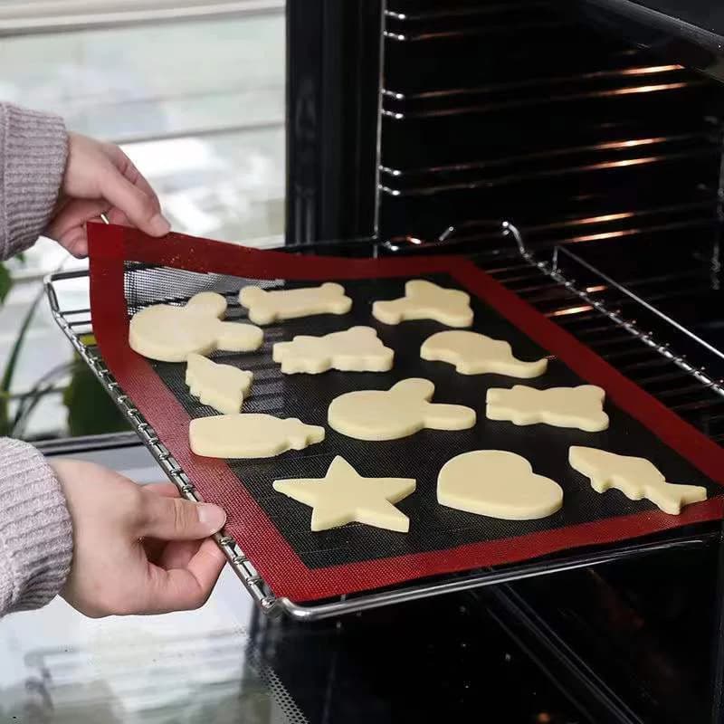 30X40 cm Silicone Grill Zerbino Teglia da forno Traspirante Biscotto Pane Zerbino Forno A Microonde Cottura ad alta temperatura Utensili da cucina