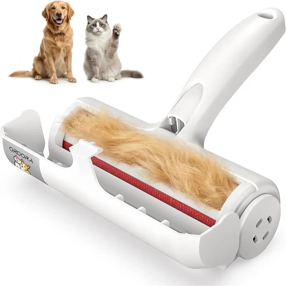 Pet Hair Removal Tool: Reusable Lint Roller or Portable Pet Hair Remover - Dog and Cat Hair Remover for Couch, Bedding, Car, Rug