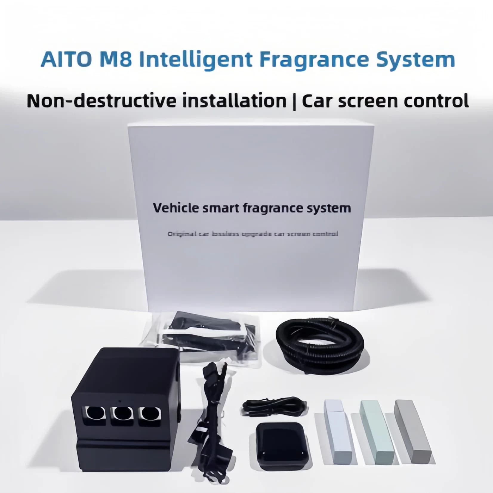 For AITO M8 Electric Car Air Diffuser Deodorant Refill System Perfume Diffuser Kit Interior Car Accessories