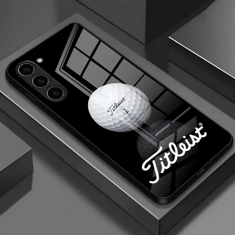 Sport Golf Ball Golf Titleistes Phone Case For Samsung S26 S25 Edge Ultra S23 S22 S21 S20 Ultra Plus S24 Fe A54 A53 A25 Glass C