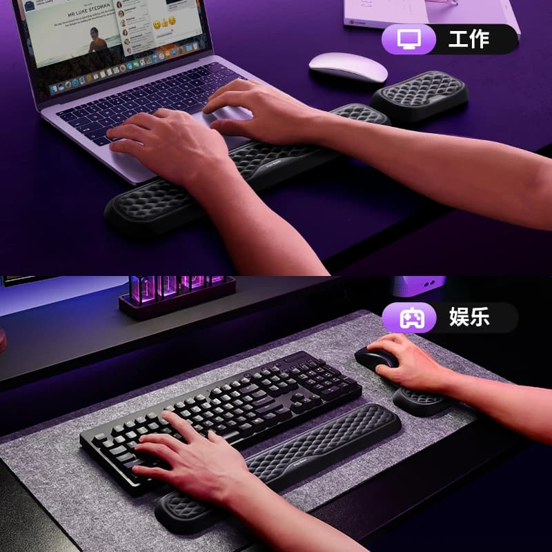 Per tastiera, poggiamano, cotone memory, tappetino per mouse, protezione per il polso, protezione per le mani, gioco e-sport per ufficio Razer,