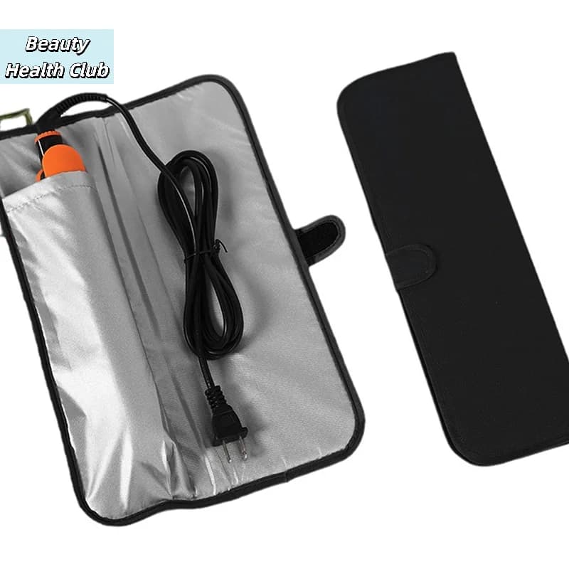 【Borsa da viaggio pieghevole resistente al calore per piastra per capelli, arricciacapelli, ferro per capelli da donna】