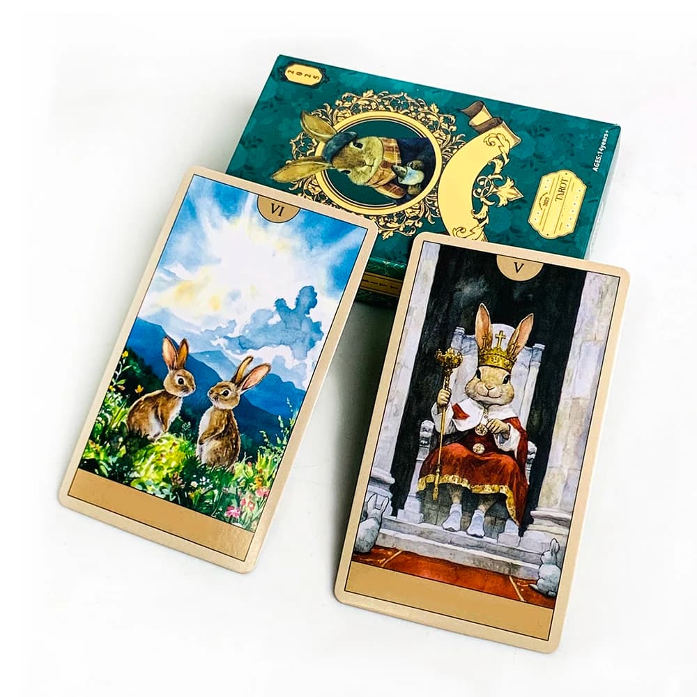 Nuove carte dei Tarocchi, mazzo di 78 carte dei Tarocchi, versione inglese, gioco da tavolo per la divinazione e la predizione del destino, design classico per principianti e professionisti