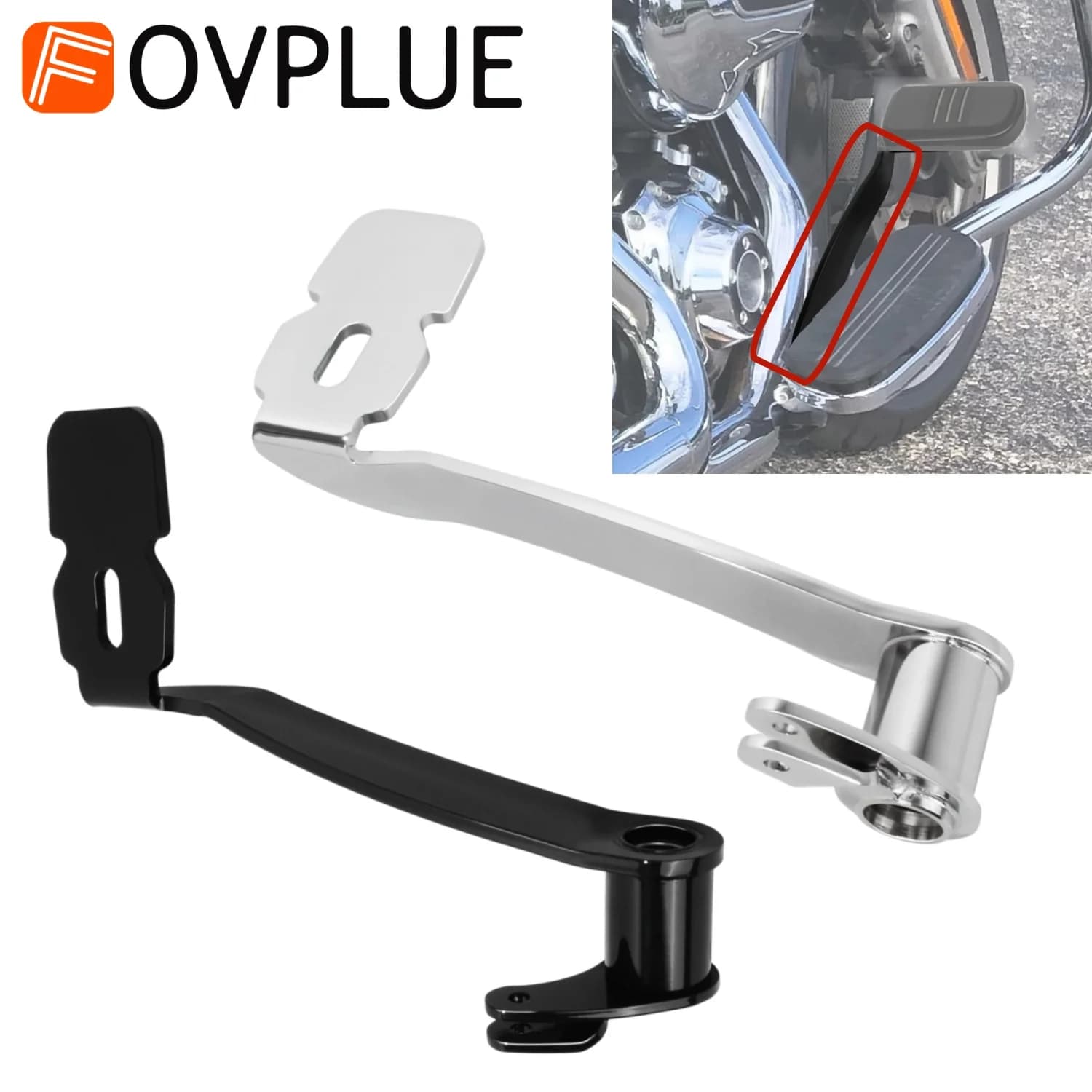 Pedale poggiapiedi leva freno posteriore moto per Harley Touring Road King CVO Road Glide Electra Glide Road King Street Glide FLHX
