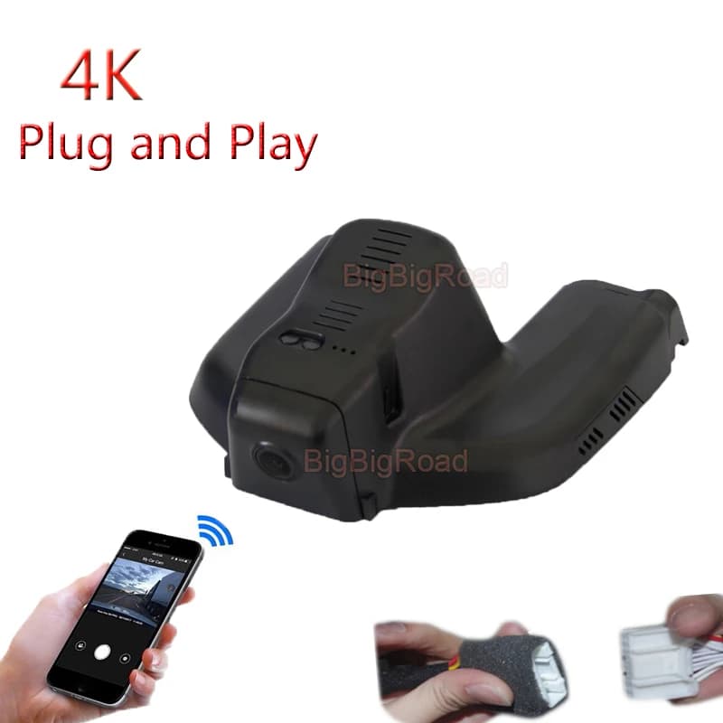 4K Plug And Play For Maserati Quattroporte Ghibli 2017 2018 2019 Auto Video Wifi DVR Dash Cam Camera FHD 2160P
