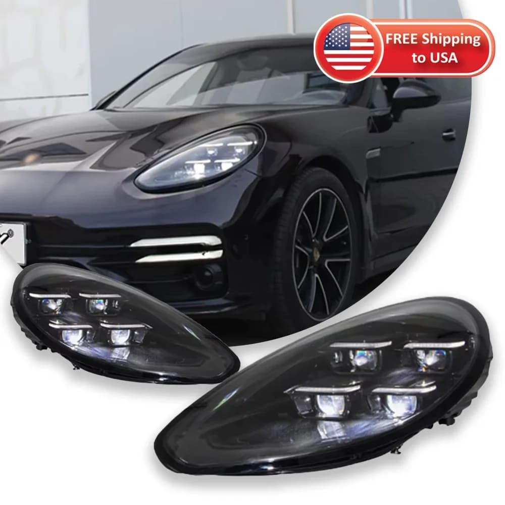 Faro anteriore TYPY per Porsche Panamera 2010-2016 970.1 970.2 LED Laser Matrix, aggiornamento 2024, stile DRL, accessori auto