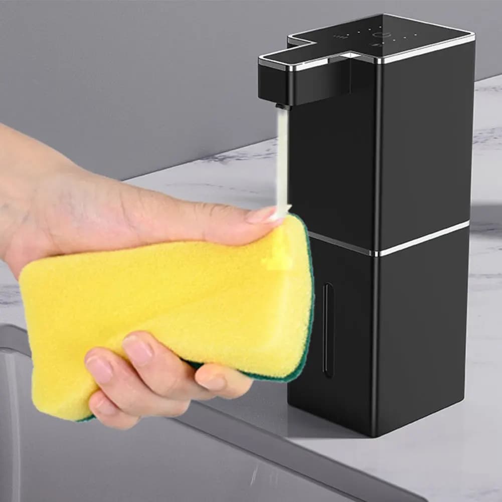 Dispenser di Sapone Elettrico Senza Contatto, Erogatore Automatico di Sapone per Cucina e Bagno